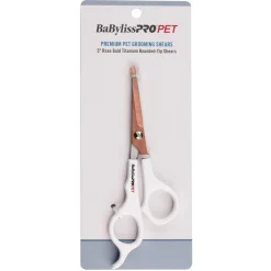 BaByliss Pro Pet Titan Round Tip Shears for Dogs and Cats - 5" Inches