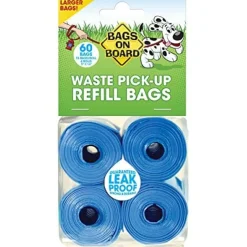 Bags On Board Refill Bags Dog Wastebags - 60 Count