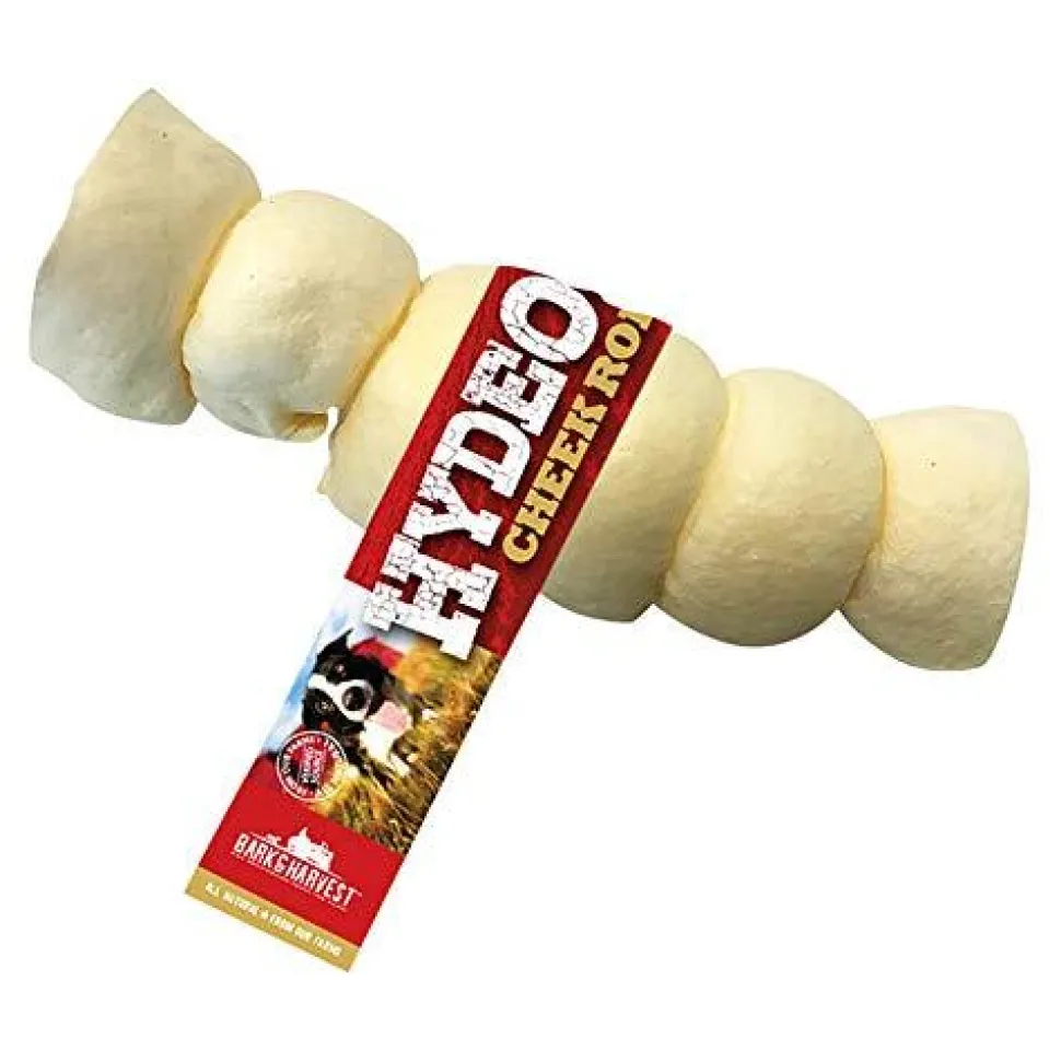 Bark + Harvest by Superior Farms HydeOut Beef Cheek Rolls Lg Natural 10" - 12" Dog Natural Chews - Display Box - Case of 16