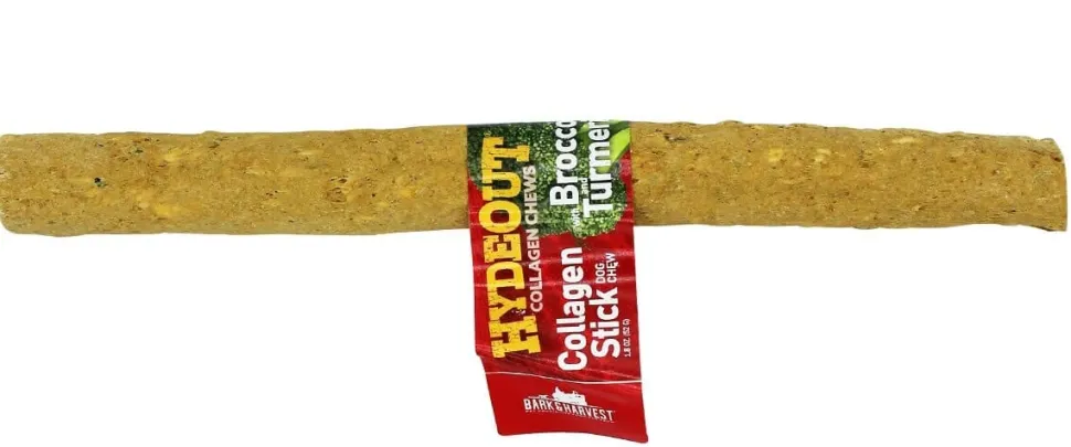 Bark + Harvest by Superior Farms HydeOut® Collagen Veggie Sticks Broccoli Natural Dog Chews - 12 Inches - 20 Count Box