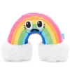 Bark Box Mr. Blue Sky Rainbow Crinkle Squeak and Plush Dog Toy