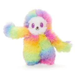 Bark Box Peace and Fluffy Hairy Garcia Sloth Squeak and Plush Dog Toy