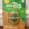 Bark Box Super Chewer Lena the Lighting Bug Glow-in-the-dark Squeaking Rubber Dog Toy