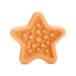 Bark Box Super Chewer Starfish Snacker Textured Rubber Dog Toy
