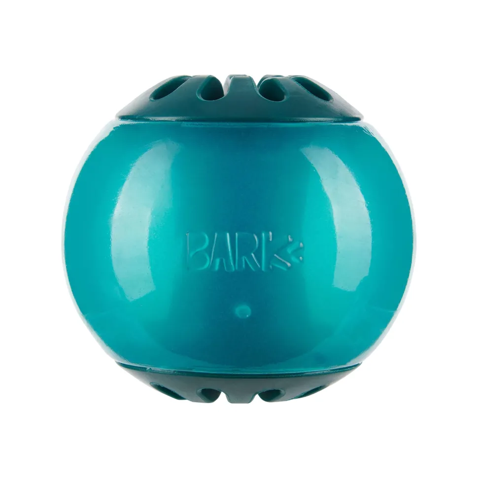 Bark Box Super Chewer Vortex Treat Dispensing and Wiffle Ball Fetching Rubber Dog Toy