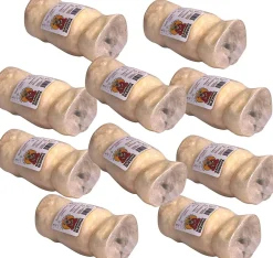Barking Buddha Small Beef Cheek Roll E-Tag Natural Dog Chews - 24 Count