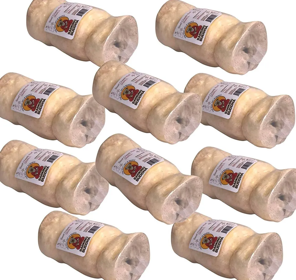 Barking Buddha Small Beef Cheek Roll E-Tag Natural Dog Chews - 24 Count