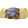 Barkworthies 5 Dog Bone - 6" Medium Beef Cheek Wrapped with Real Chicken - 18 ct Case - Case of 1