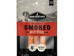 Barkworthies 6 inch Smoked Bully Sticks - 3 Pack