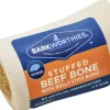 Barkworthies 3"-4" Shin Bone Stuffed with Bully Stick Blend Dog Chew Treats - 15 ct Case - Case of 1