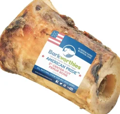 Barkworthies American Pride 3" Center Cut Femur Bone Chew Dog Treats - Case of 15