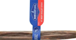 Barkworthies Beef Stuffed Snackle (gullet) 6" inch Dog Chews - 30 ct Case - Case of 1