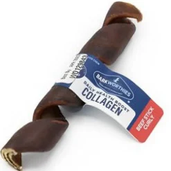 Barkworthies Collagen 5" Curly Sticks for Dogs - 25 ct Case - Case of 1