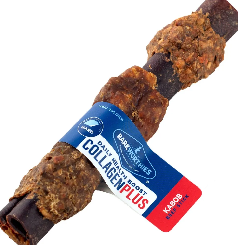 Barkworthies Collagen Kabobs 6" Sticks for Dogs - 35 ct Case - Case of 1