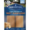 Barkworthies I Can't Believe It's Not Rawhide Rolls Peanut Butter Small - 2 ct