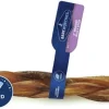 Barkworthies Naturally Scented Braided Dog Bully Sticks 6" - 30 ct Case - Case of 1