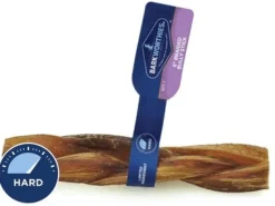 Barkworthies Naturally Scented Braided Dog Bully Sticks 6" - 30 ct Case - Case of 1