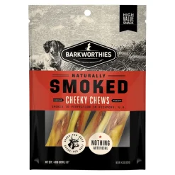 Barkworthies Naturally Smoked Medium Cheeky Chews - 4 Dog Chews