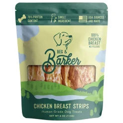 Beg & Barker Strips Chicken Breast Air-Dried Dog Treats - 1 Oz - 12 Pack