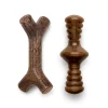 Benebone Made in USA Real Bacon Flavored Zaggler and Maplewood Stick Dog Chew Toy - Medium - 2 Pack