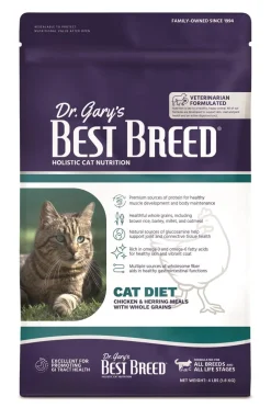 Best Breed Chicken and Herring with Grains Dry Cat Food - 4 Lbs