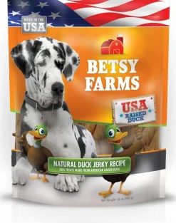 Betsy Farms Betsy Farms USA Natural Dog Jerky Treats - Duck - 12 Oz