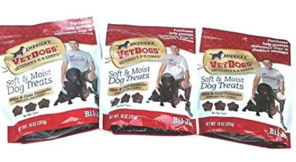 Bil-Jac America'S Vet Dogs Soft & Moist Dog Treats Soft and Chewy Dog Treats - Chicken - 10 Oz - 6 Pack