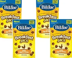 Bil-Jac Breakfast Jacs Dog Treats Soft and Chewy Dog Treats - Chicken and Cheese - 4 Oz - 10 Pack