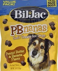 Bil-Jac Pbnanas Soft and Chewy Dog Treats - Peanut Butter and Banana - 10 Oz - 8 Pack