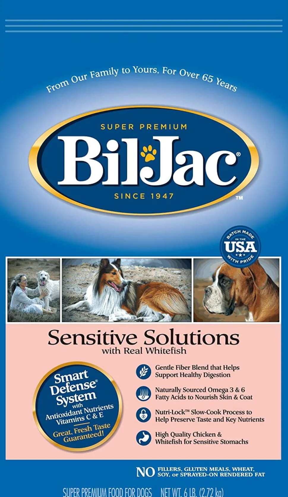 Bil-Jac Sensitive Solutions Dry Dog Food - Chicken - 6 Lbs