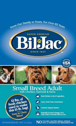 Bil-Jac Small Breed Adult Dry Dog Food - Chicken - 15 Lbs