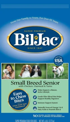 Bil-Jac Small Breed Senior Dry Dog Food - Chicken - 6 Lbs