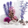 Biorb Aquarium Decoration Plant and Rock Kit - Pink - Medium - 30L or 8+ Gallons