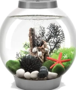 Biorb Classic 15 Aquarium with MCR Lighting - Silver - 4 Gallons