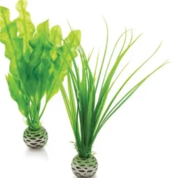 biOrb Easy Plant Set Plastic Aquarium Plant - Green - Small - 2 Pack