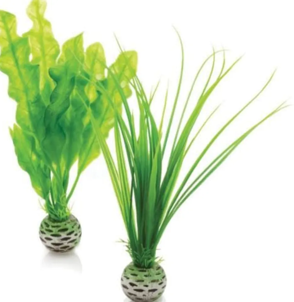 biOrb Easy Plant Set Plastic Aquarium Plant - Green - Small - 2 Pack