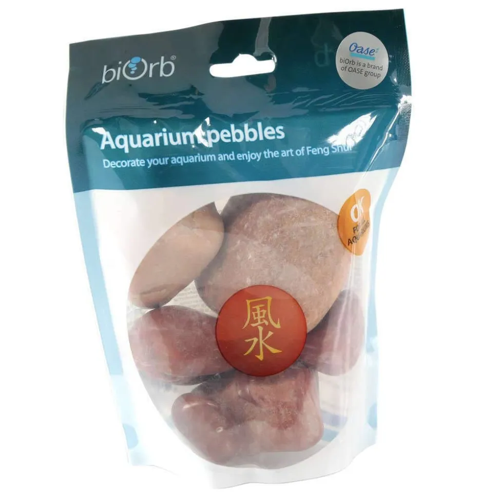 Biorb Marble Pebble Pack Aquarium Decoration - Red/Pink