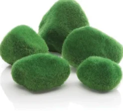 biOrb Moss Pebble Decorations Aquarium Rock Decor - Green