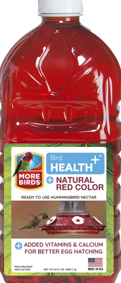 Bird Health + Hummingbird Nectar Rtu Wild Bird Food - Red - 64 Oz