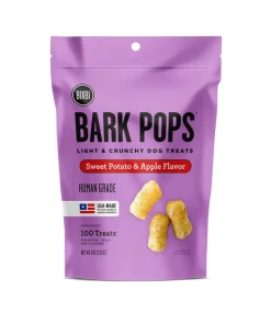 Bixbi Bark Pops Sweet Potato and Apple Crunchy Dog Treats - 4 Oz