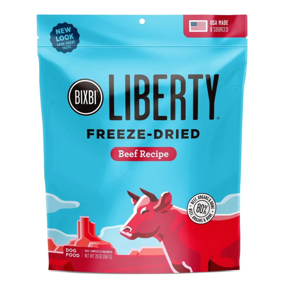 Bixbi Liberty Beef Recipe Freeze-Dried Dog Food - 20 Oz