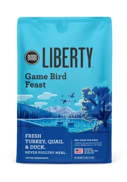 Bixbi Liberty Limited Ingredient Diet Gamebird Feast Recipe with Grains Dry Dog Food - 22 Lbs