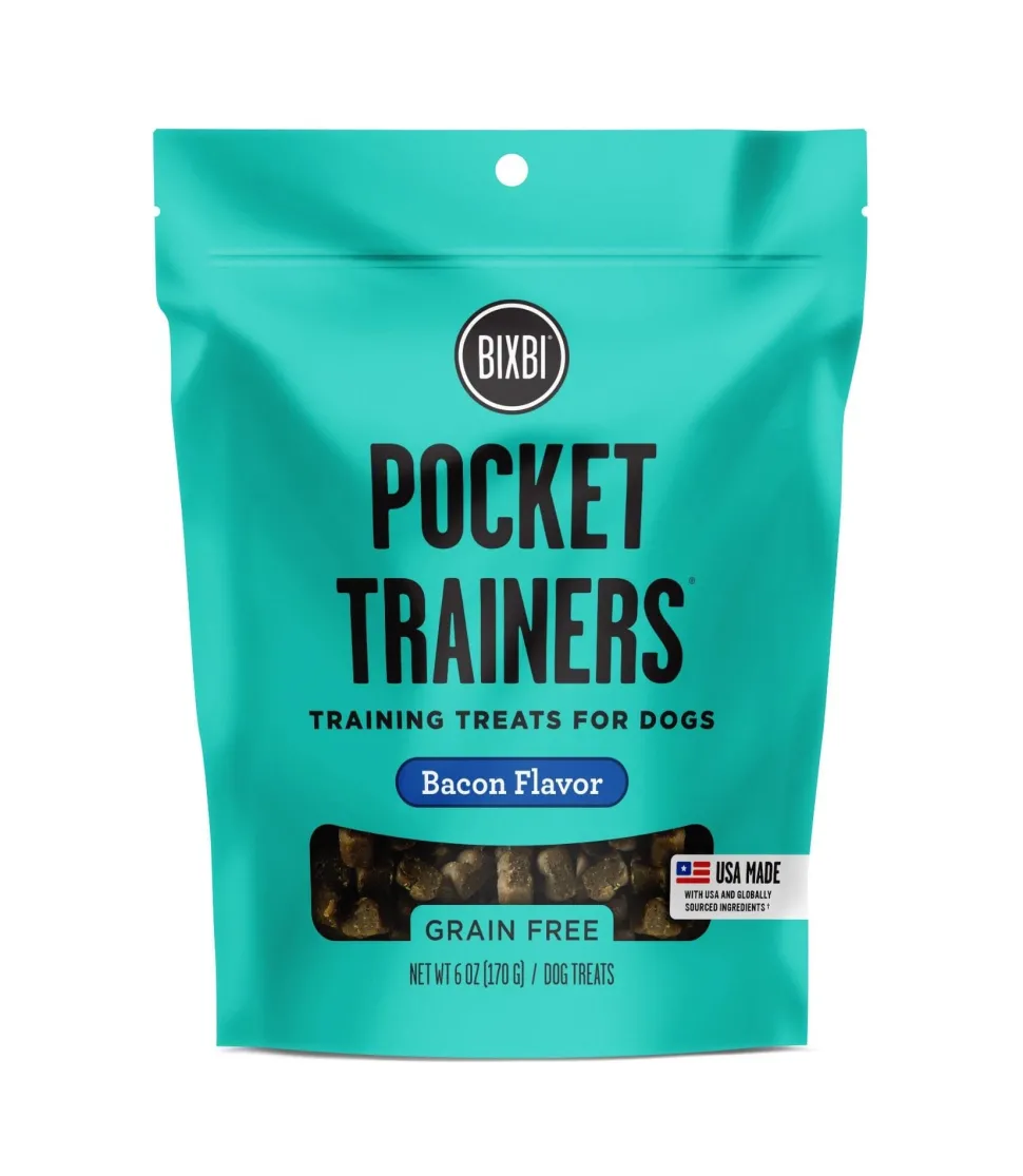 Bixbi Pocket Trainers Bacon Soft and Chewy Training Dog Treats - 6 Oz