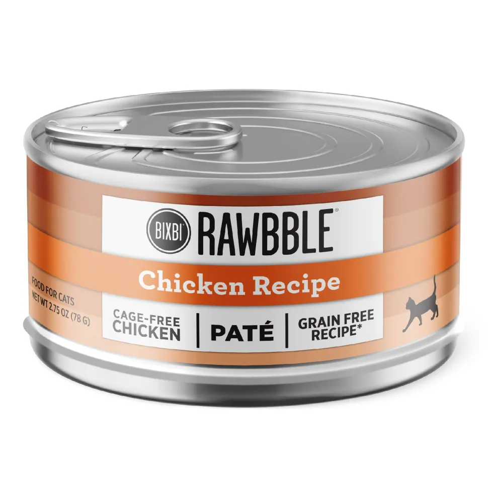 Bixbi Rawbble Chicken Pate Canned Cat Food - 2.75 Oz - Case of 24
