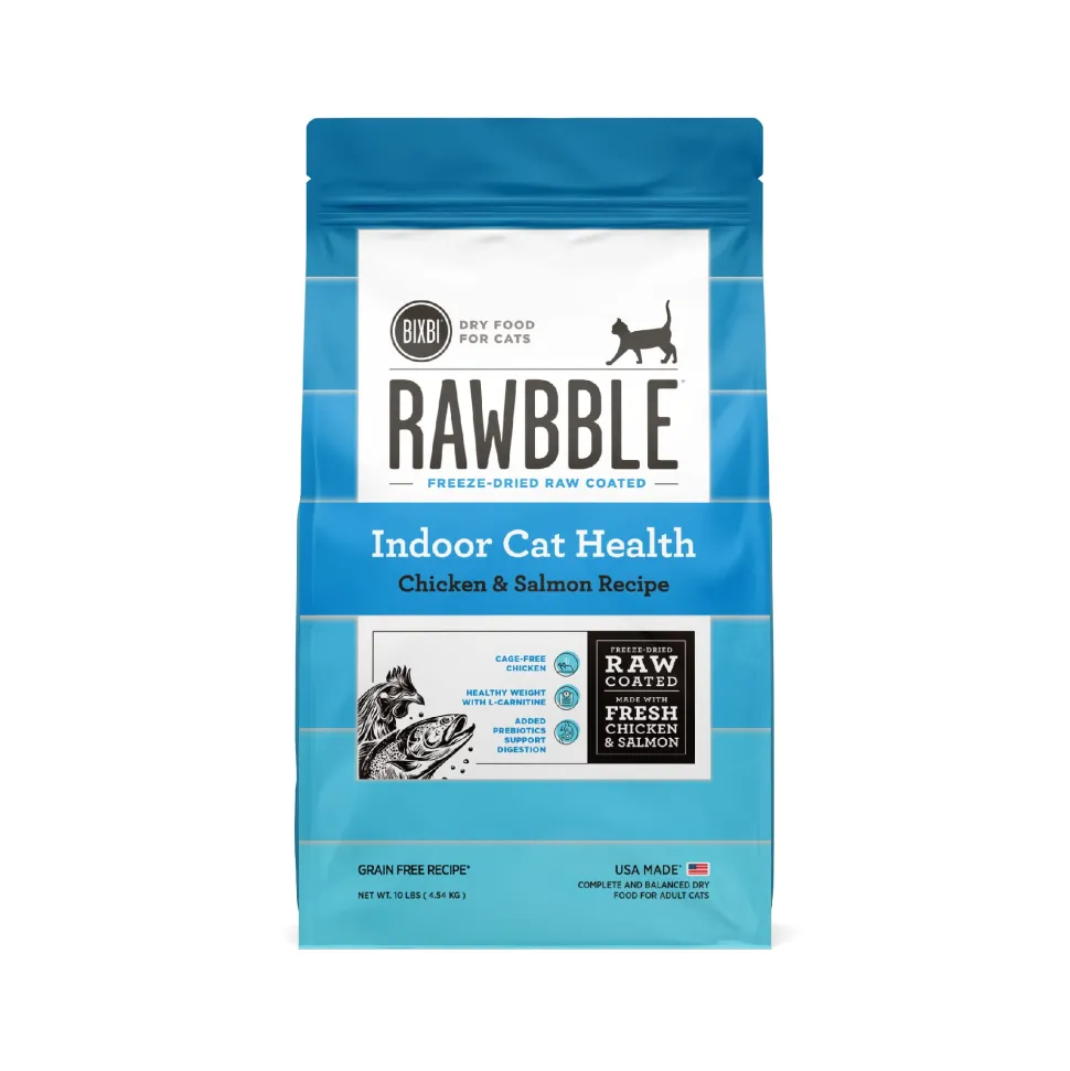 Bixbi Rawbble Salmon Recipe Dry Cat Food - 10 Lbs