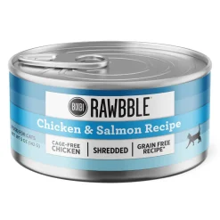 Bixbi Rawbble Shredded Chicken and Salmon Canned Cat Food - 5 Oz - Case of 24
