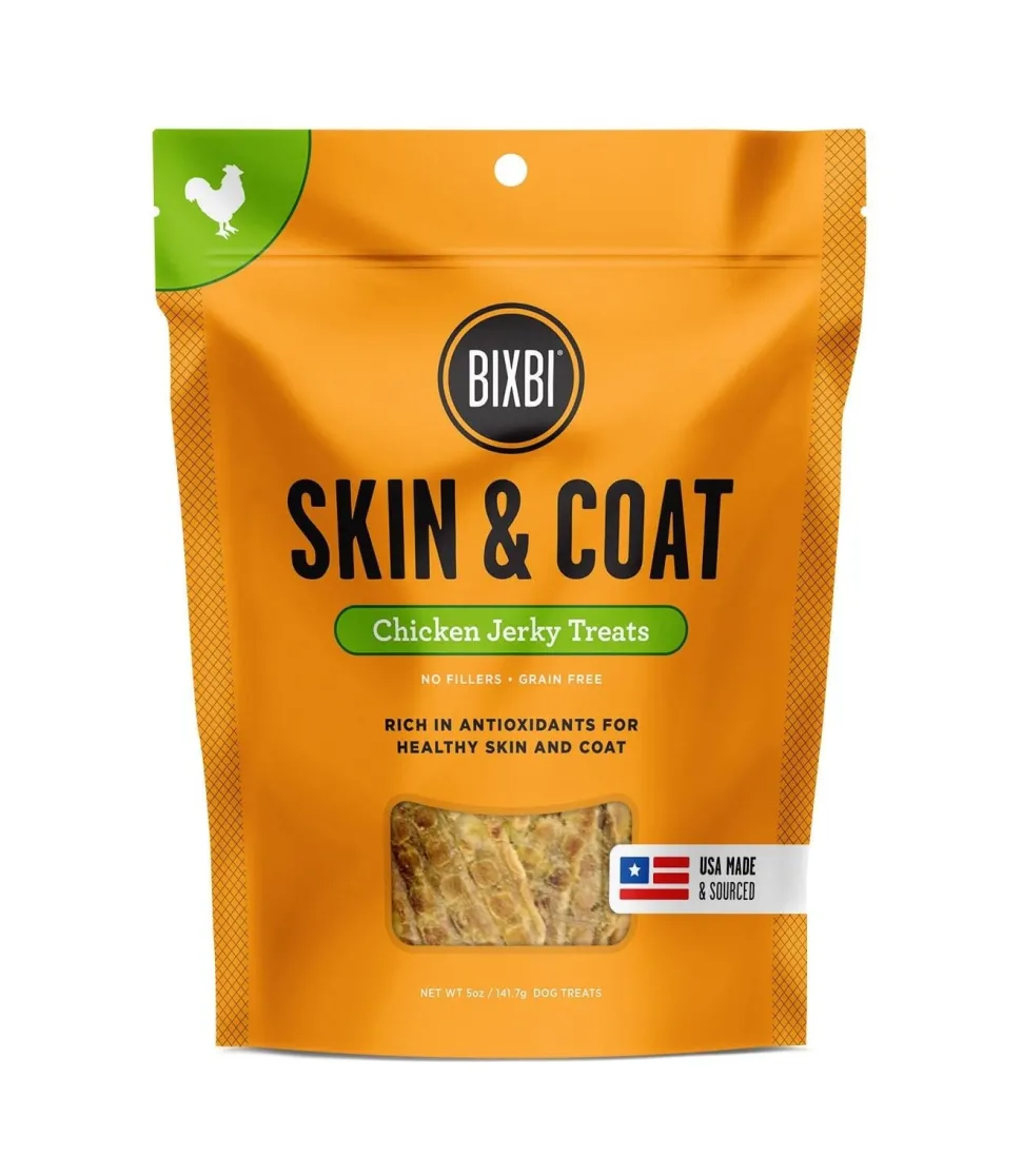Bixbi Skin & Coat Chicken Breast Jerky Dog Treats