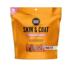 Bixbi Skin and Coat Salmon Jerky Dog Treats - 10 Oz
