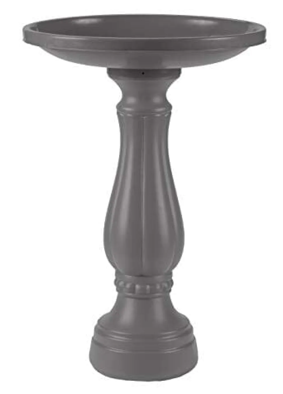 Bloem Bloem Promo Birdbath Wild Bird Pedestal Bath - Charcoal - 17 In - 6 Pack