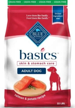Blue Buffalo Basics Grain-Free Salmon Adult Dry Dog Food - 11 Lbs